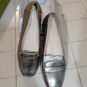 Women's gold Nine West shoes